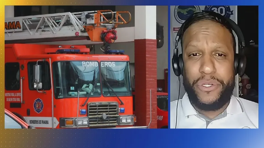 Cruz Gómez, dirigente de los bomberos.