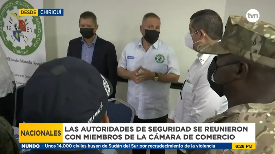 Autoridades de seguridad se reúnen con comerciantes de Chiriquí