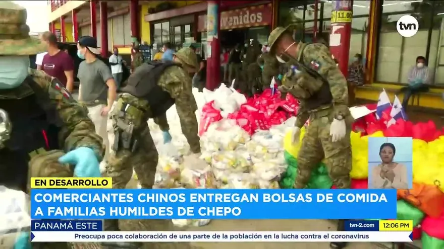 Comerciantes chinos entregan donaciones