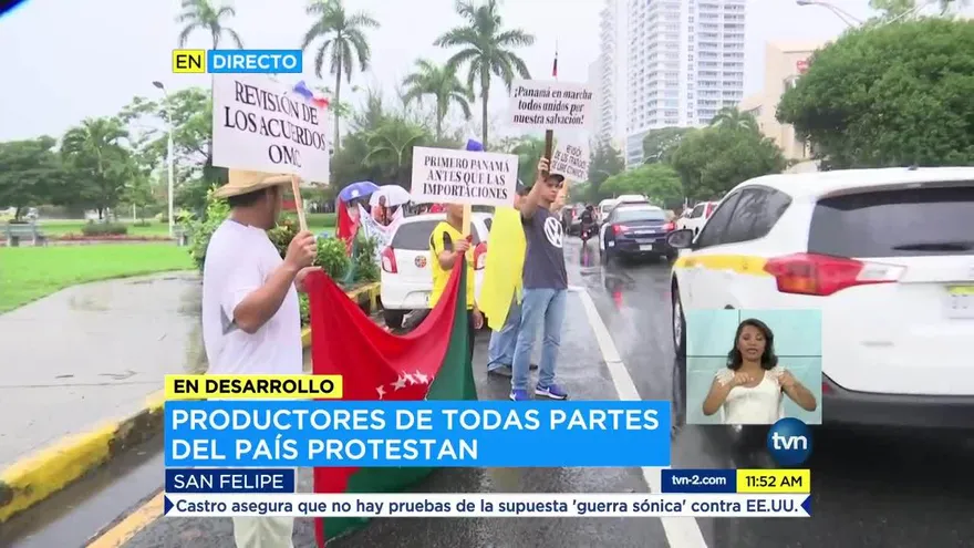 Productores protestan en contra de las importaciones