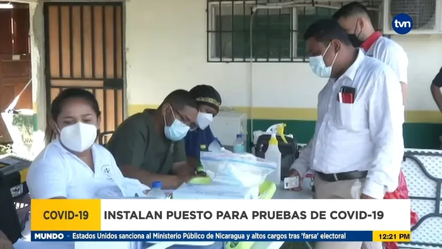 Instalan puestos para hisopados