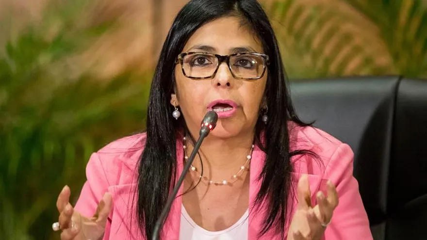 Fotografía tomada el pasado 13 de marzo en la que se registró a la canciller de Venezuela, Delcy Rodríguez.