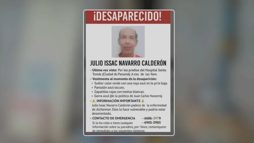 Familiares buscan al señor Julio Calderón