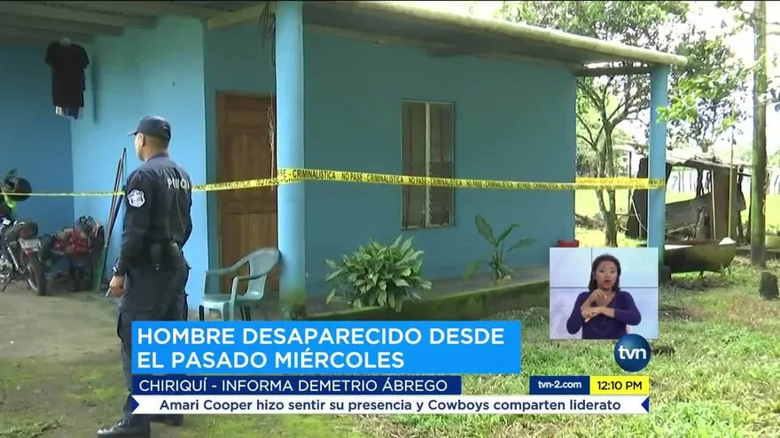 Hombre se mantiene desaparecido en Chiriquí