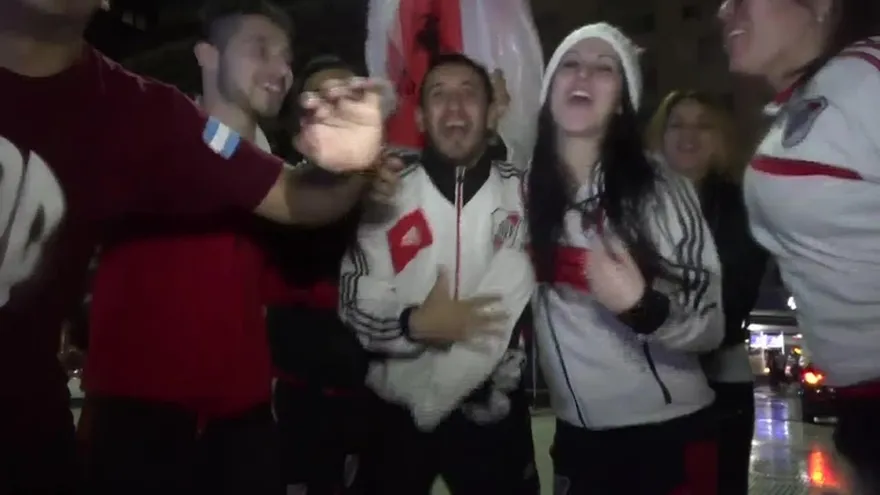 La euforia en la hinchada de River Plate