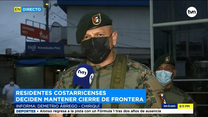 El Servicio Nacional de Fronteras refuerzan la presencia policial en la frontera Panamá-Costa Rica