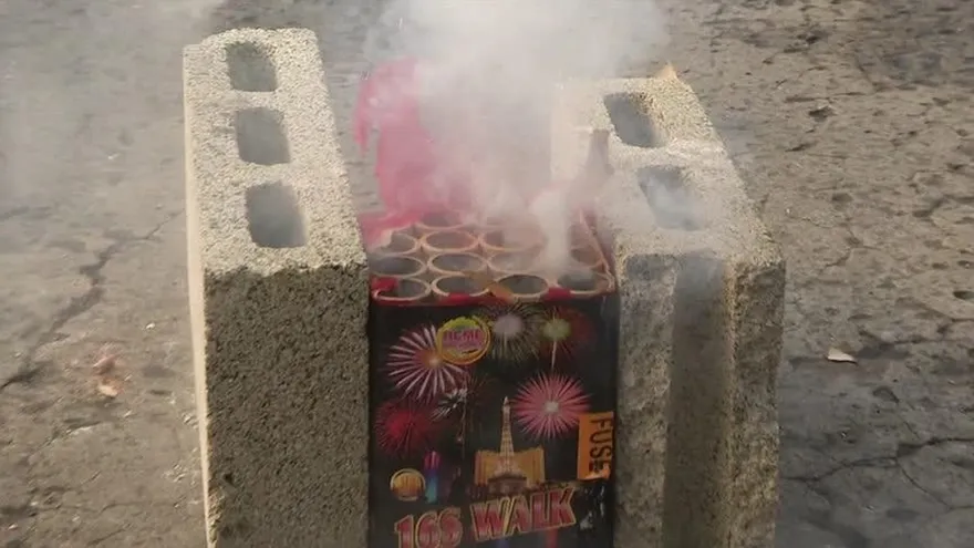 El peligro de usar bombitas y juegos pirotécnicos