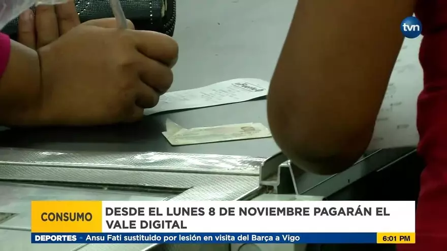 Recarga del vale digital comienza el lunes