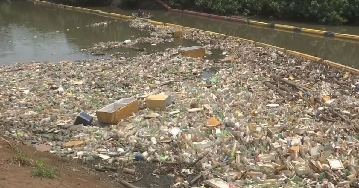 Alertan por desechos en río Matías Hernández; Marea Verde anuncia nueva barrera para retener desechos