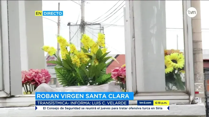 Delincuentes roban imagen de la Virgen María