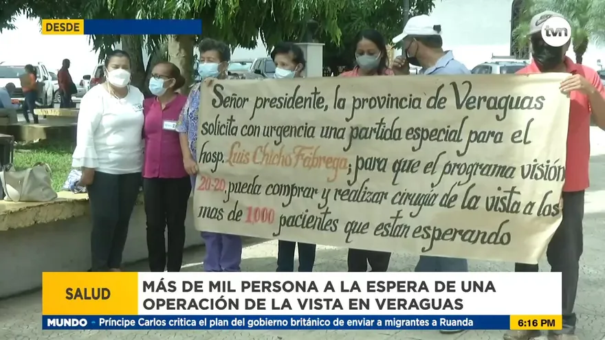 Más de mil personas esperan operaciones en la vista en Veraguas