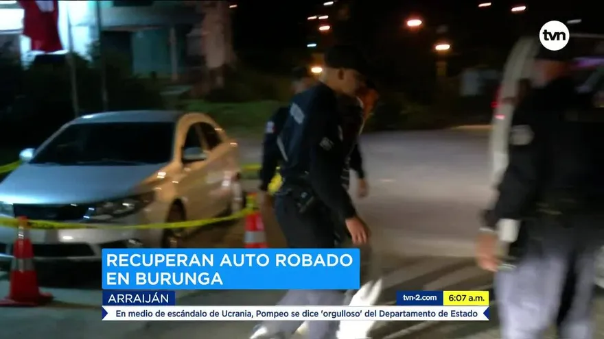 Recuperan auto robado en Burunga de Arraiján