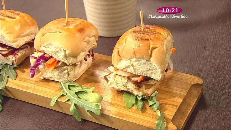 Receta - Mini Sandwich de cerdo agridulce