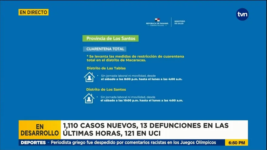 Levantan la cuarentena en Macaracas