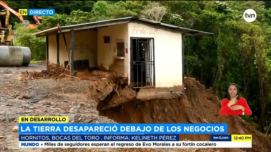 Negocios en Bocas del Toro colapsaron producto de deslaves