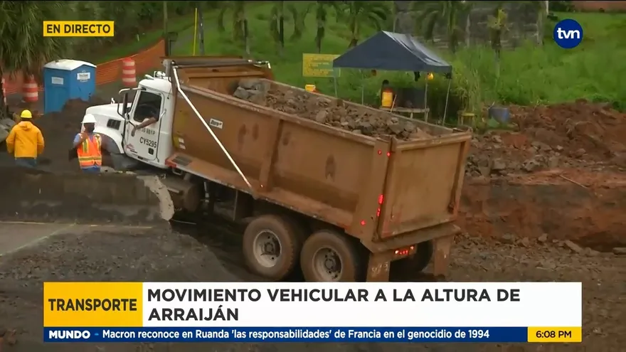 Continúan los trabajos en Arraiján afectando el fluido vehicular