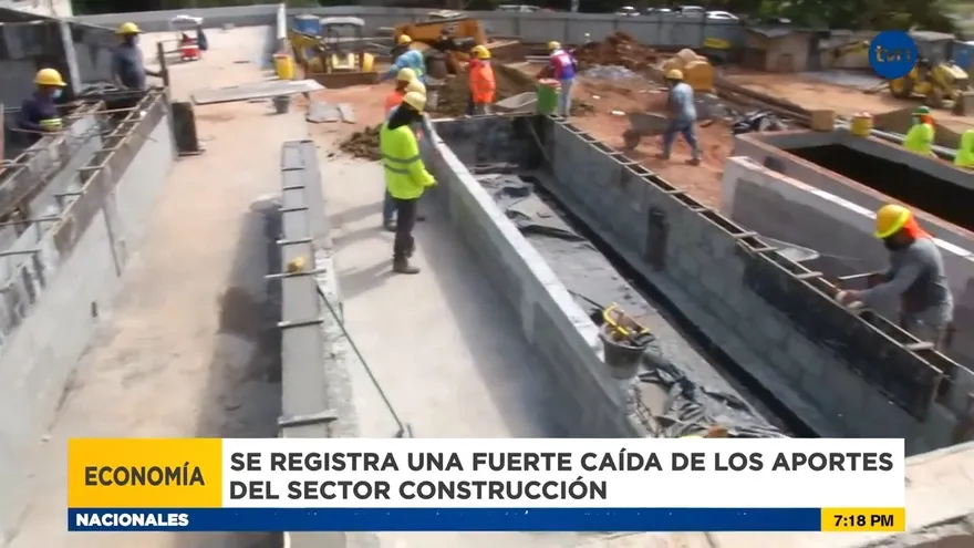 Fuerte caída en el sector de la construcción