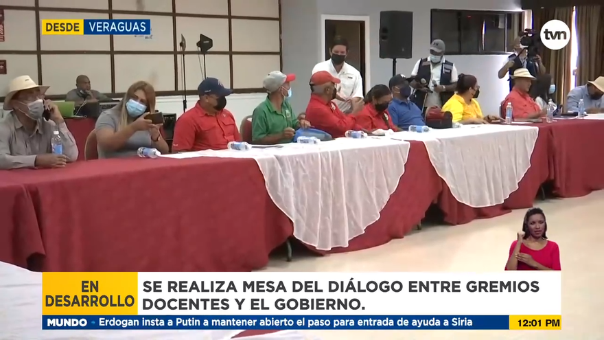 Avanza a puerta cerrada la reunión entre el Gobierno y manifestantes en Veraguas