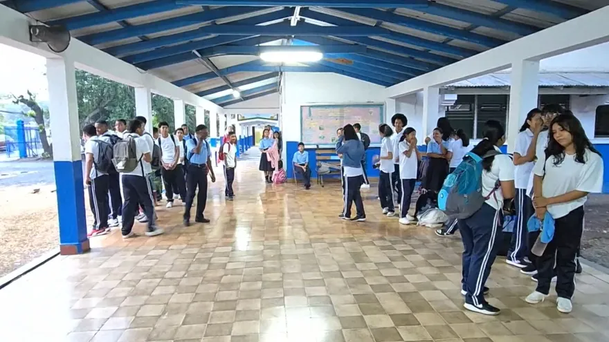 Estudiantes en una escuela de Chiriquí