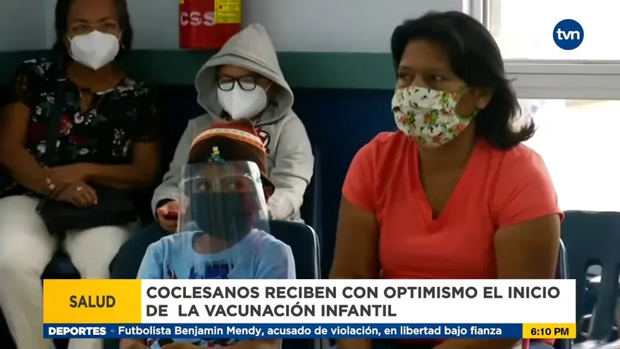 Más de cien niños participan en jornada de vacunación anticovid en Coclé