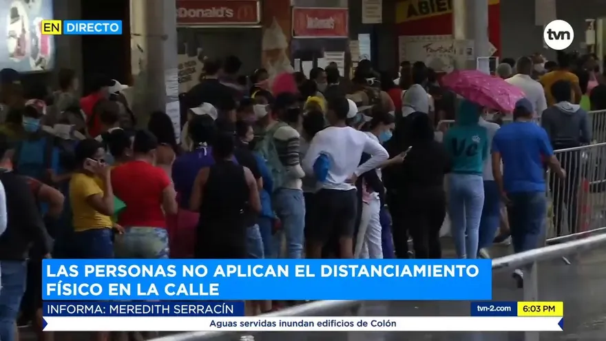 Ciudadanos panameños no están cumpliendo con el distanciamiento físico