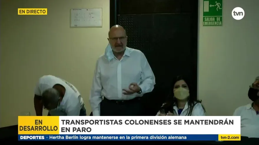 Paro en Colón se mantiene