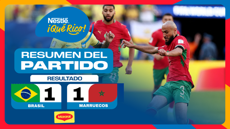 World Cup 2026 | Brazil 1-1 Morocco full highlights