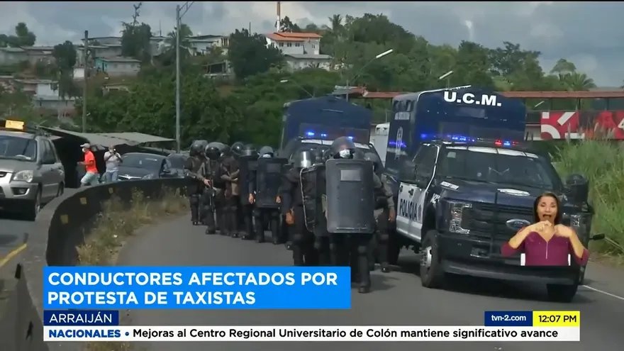 Nuevas protestas de taxistas en Arraiján