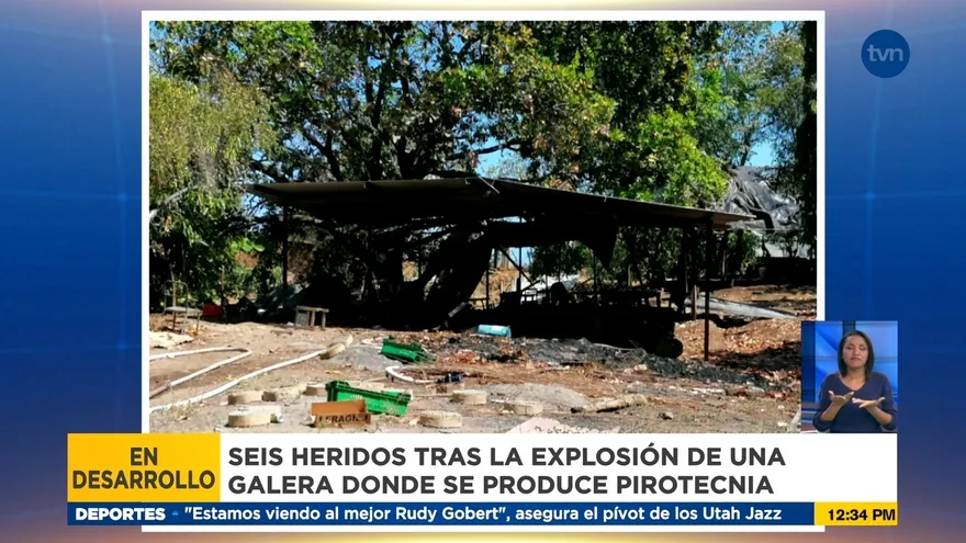Reportan seis heridos por explosión en pirotecnia en Guararé