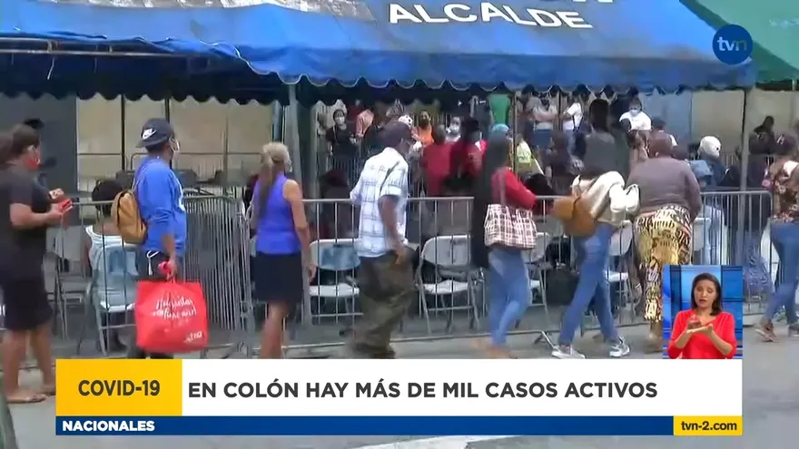 Bajan casos de covid en Colón