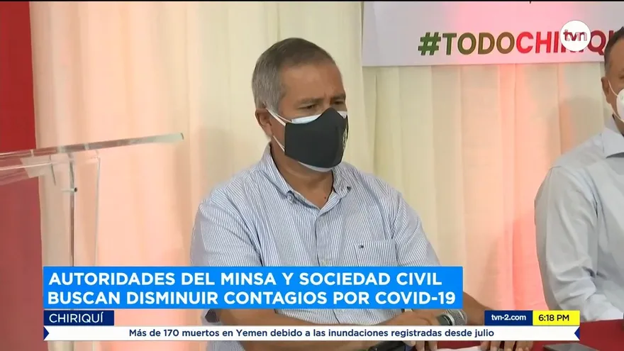 Formalizan el comité 'Todo Chiriquí' para frenar avance del COVID-19