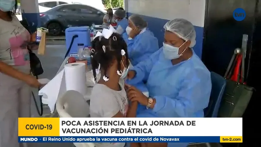 Pocos niños en jornada de vacunación anticovid en Colón