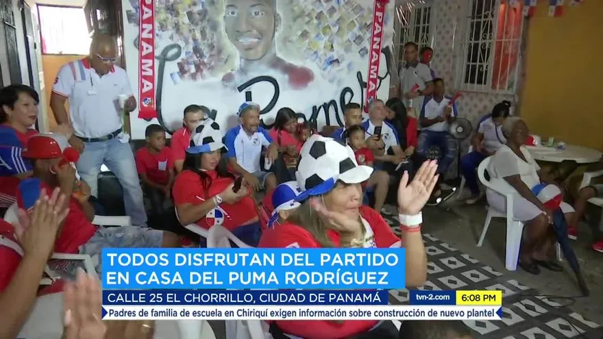 Familiares del “Puma” Rodríguez celebran su participación en el Mundial