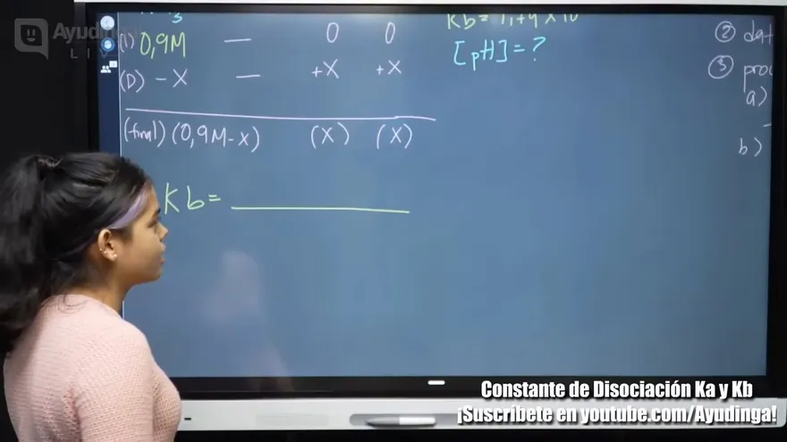 Ayudinga Química 12° - Constantes de Disociación Ka y Kb _ Ejemplos (Parte II) 6 de agosto de 2020