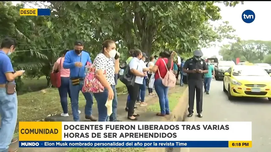 Docentes que protestaban en Chiriquí fueron liberados