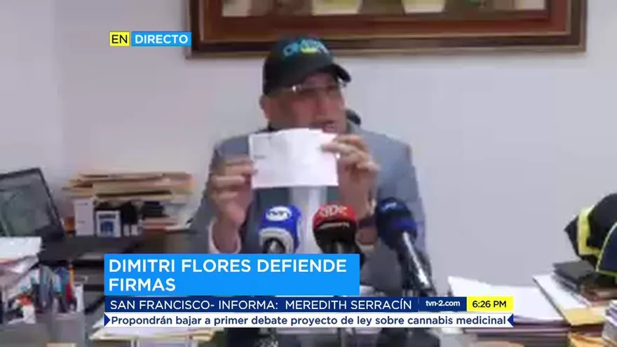 Dimitri Flores señala que sus firmas son legítimas