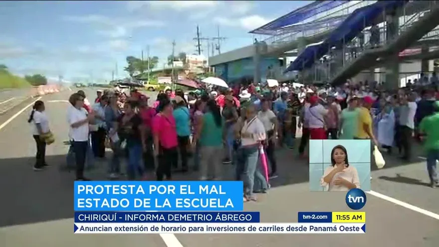 Padres de familia en Chiriquí exigen respuesta sobre proyecto de mejoras en plantel