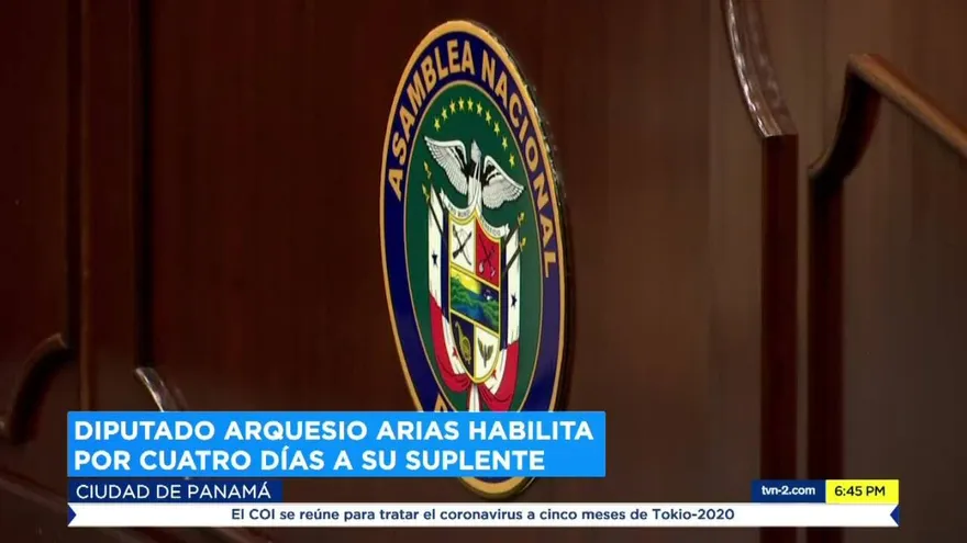 Arquesio Arias habilita su suplente por cuatro días