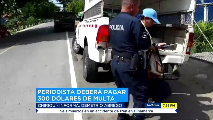 Multan con 300 dólares a periodista en Chiriquí