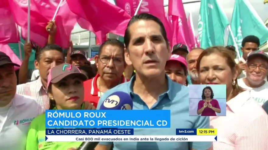 Roux recorre La Chorrera antes del cierre de campaña