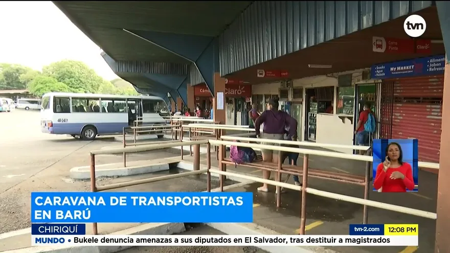 Cientos de afectados por paro de transporte en Chiriquí