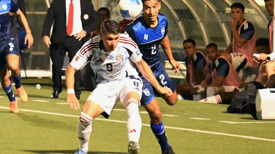 Nicaragua y Costa Rica en acción durante las Eliminatorias de Concacaf al Mundial 2026