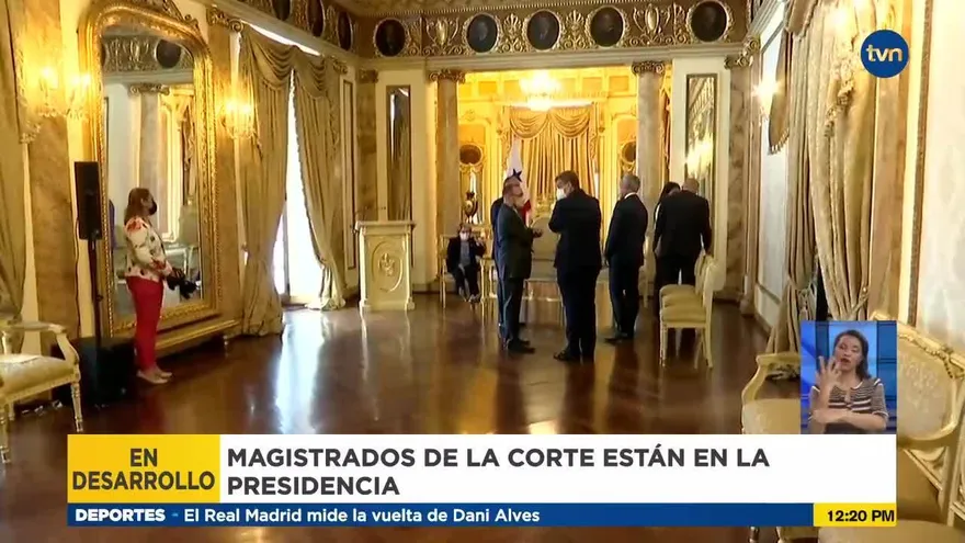 Magistrados de la Corte Suprema acuden a presidencia