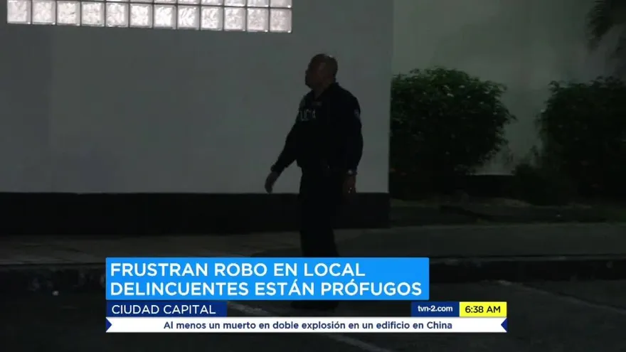 Frustran robo en local comercial