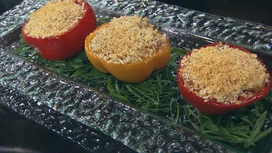 Pimentones Rellenos con Arroz y Atun