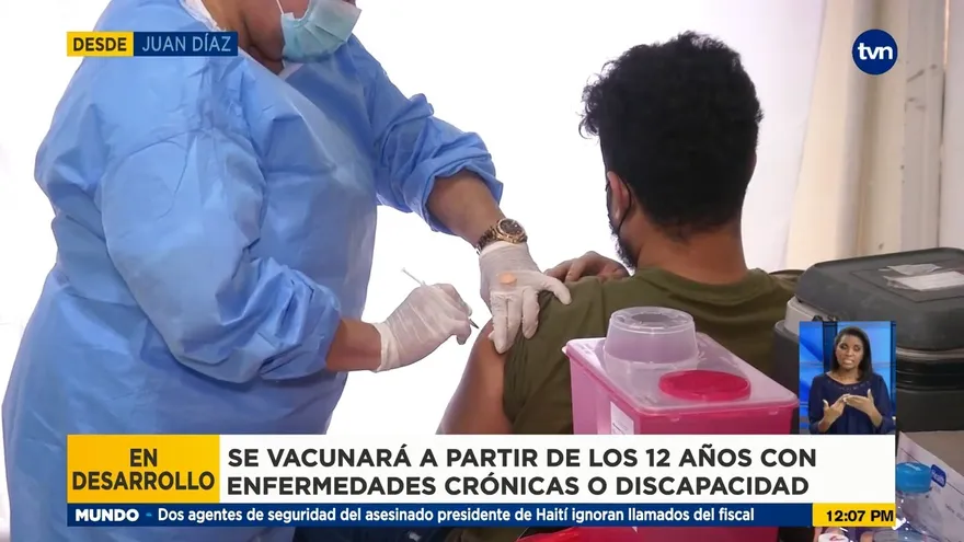 Menores de 12 años con enfermedades crónicas son vacunados en Juan Díaz