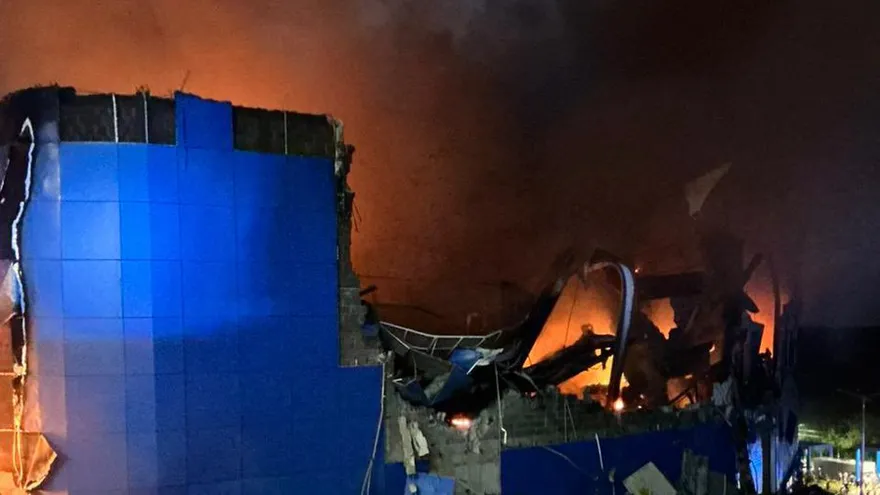 Incendio estructural de la bodega de almacenamiento