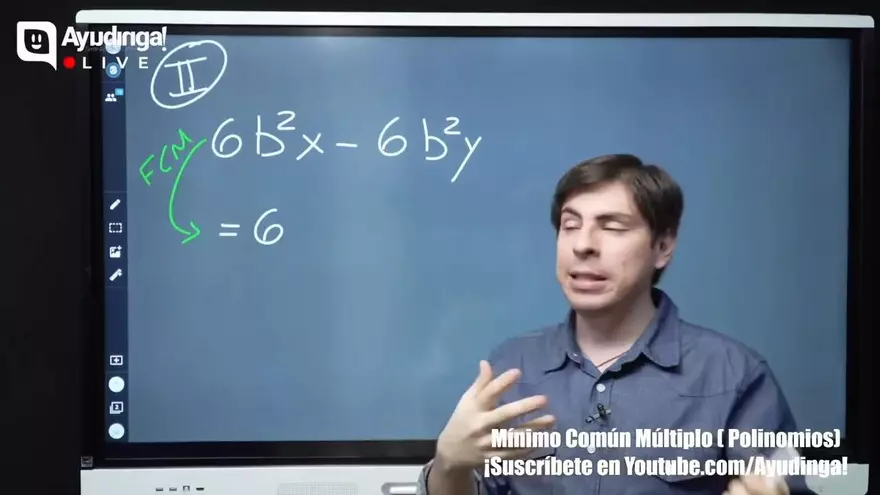 Ayudinga Matemáticas 9° - Mínimo Común Múltiplo en Polinomios - Parte I 6 de julio de 2020