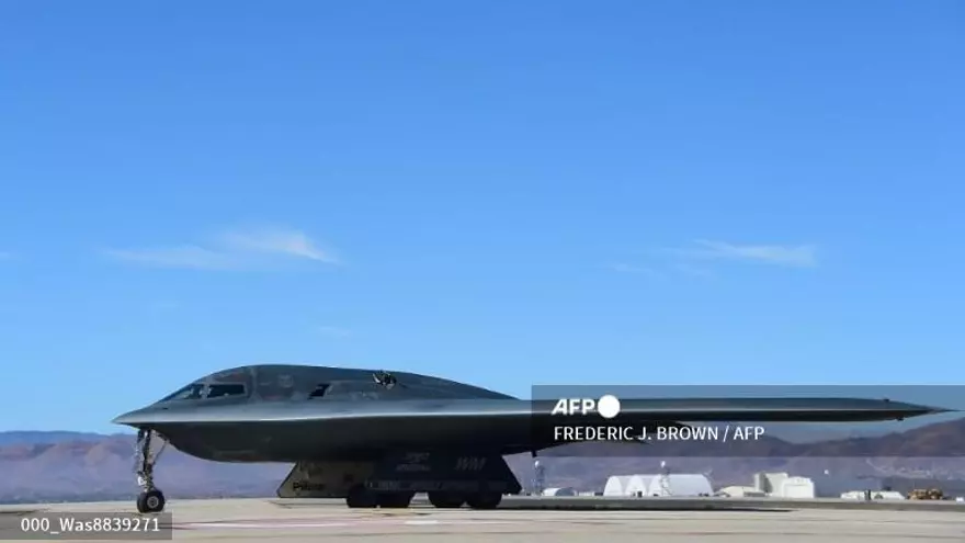 Un bombardero B-2 estadounidense