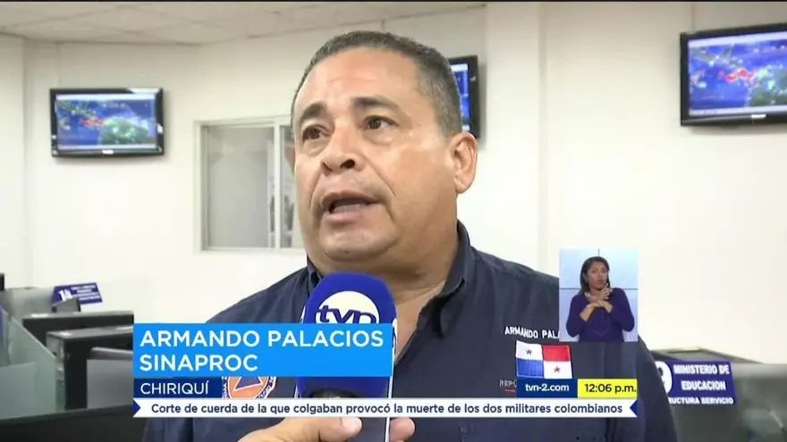 Piden a personas en Chiriquí mantener medidas de seguridad por mal tiempo